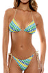 Luli Fama Island Blues Seamless Triangle Top